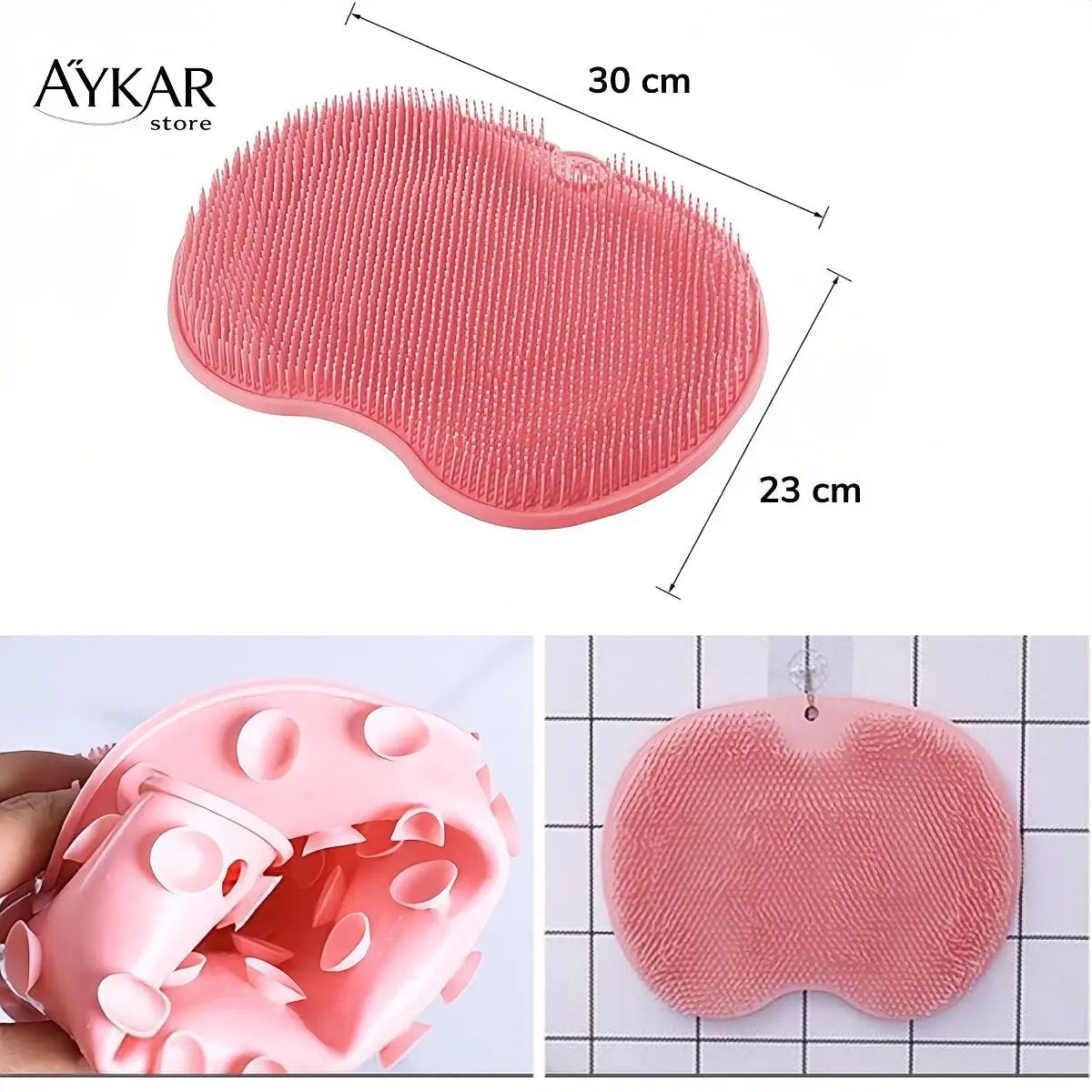 Kaymaz Tabanlı Ayak Masajlı Banyo Lifi
