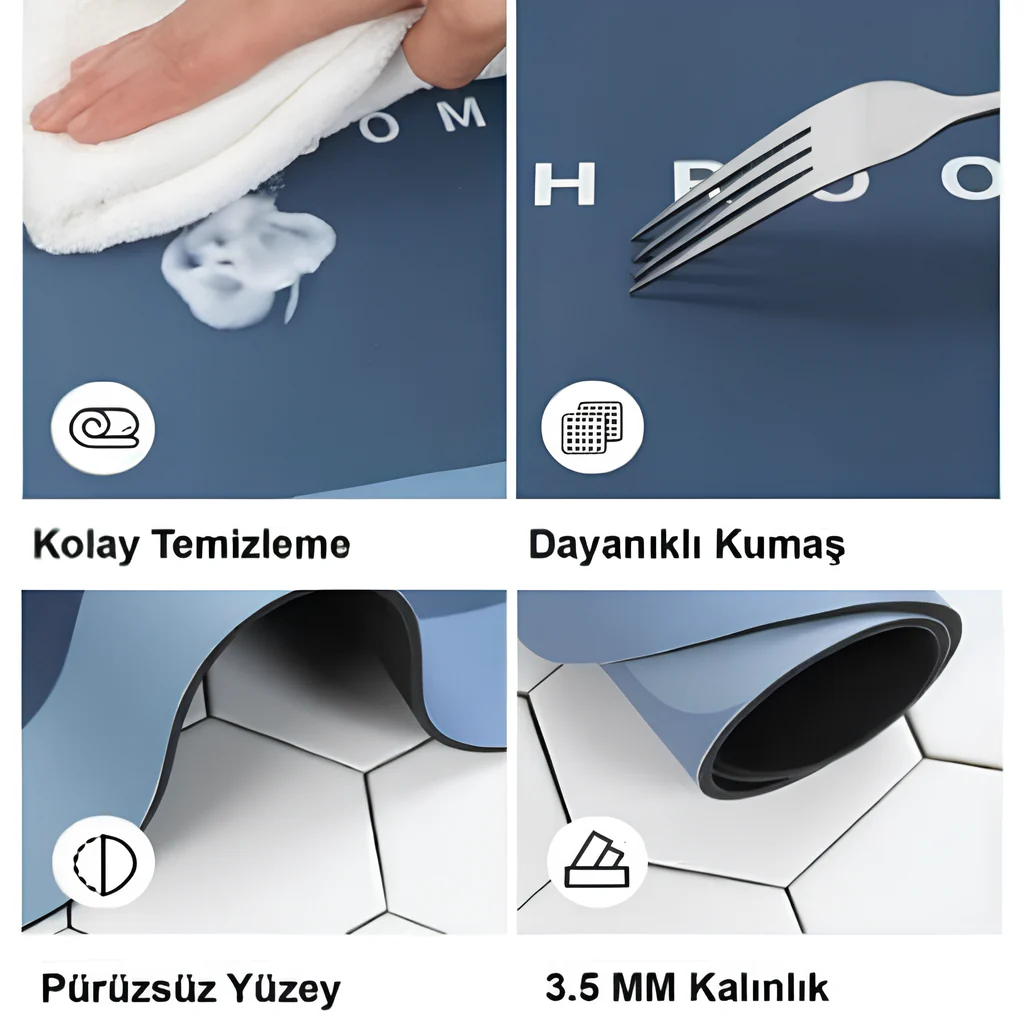 Ultra Su Emici Banyo Paspası