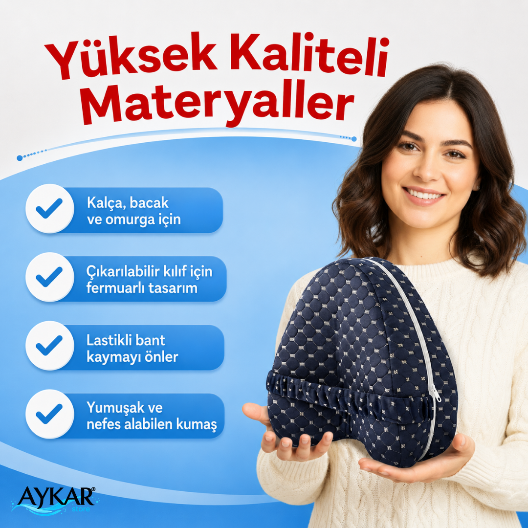 Aykar™ - Bel Destekleyici 100% Ortopedik Yastık