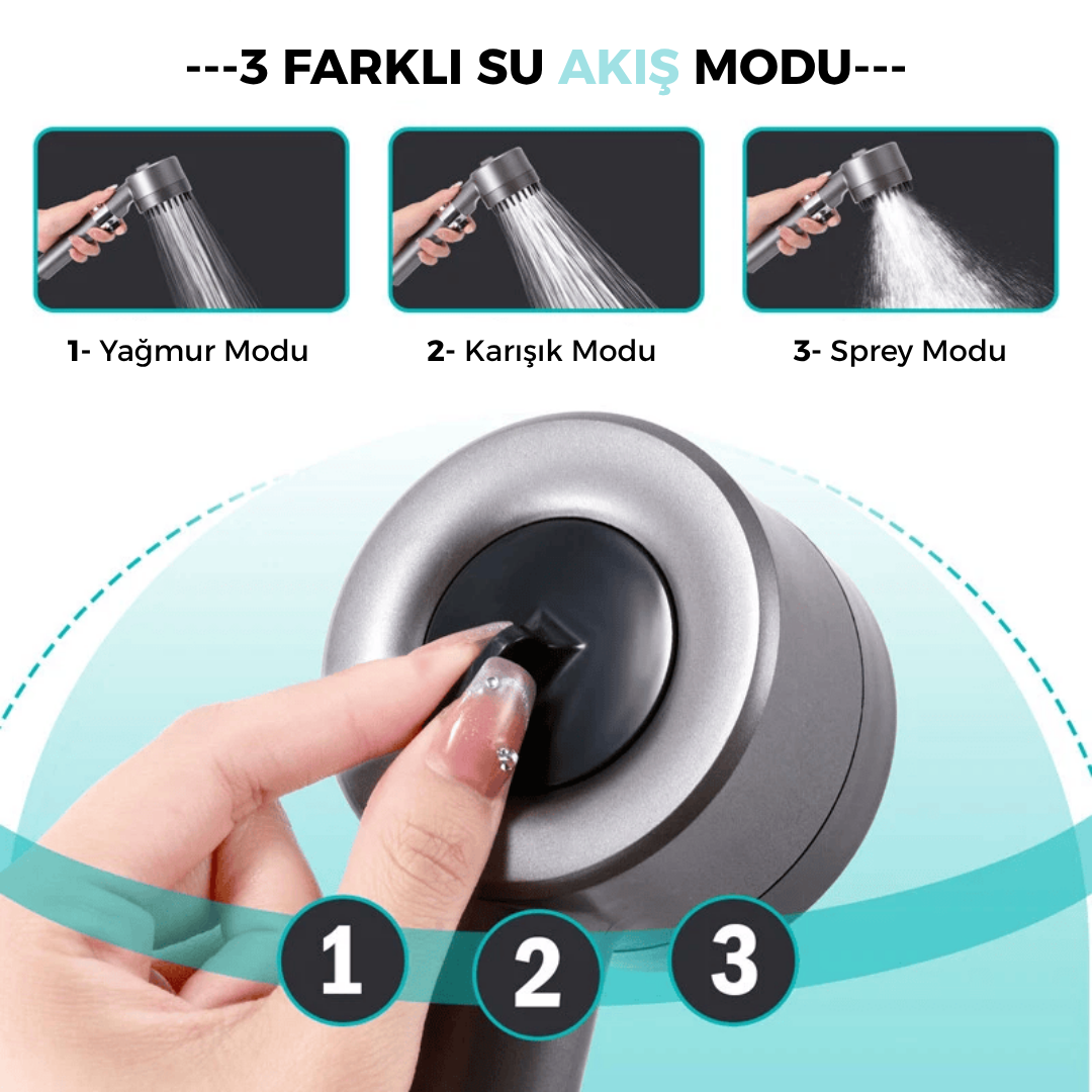 Aykar - Masajlı Filtreli Duş Başlığı