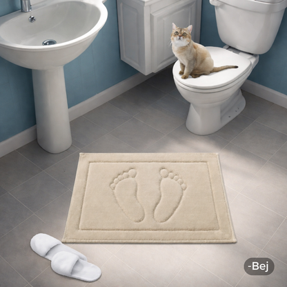 Pamuk Dokuma Su Emici Banyo Paspası (60x40 Cm)