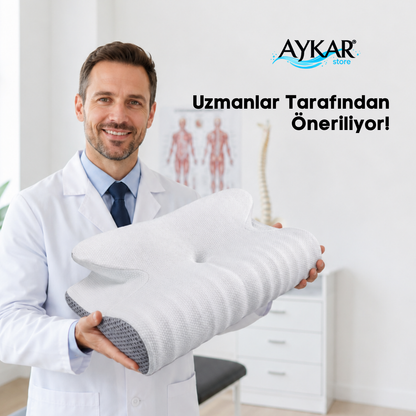 Aykar™ - Boyun Destekleyici 100% Ortopedik Yastık