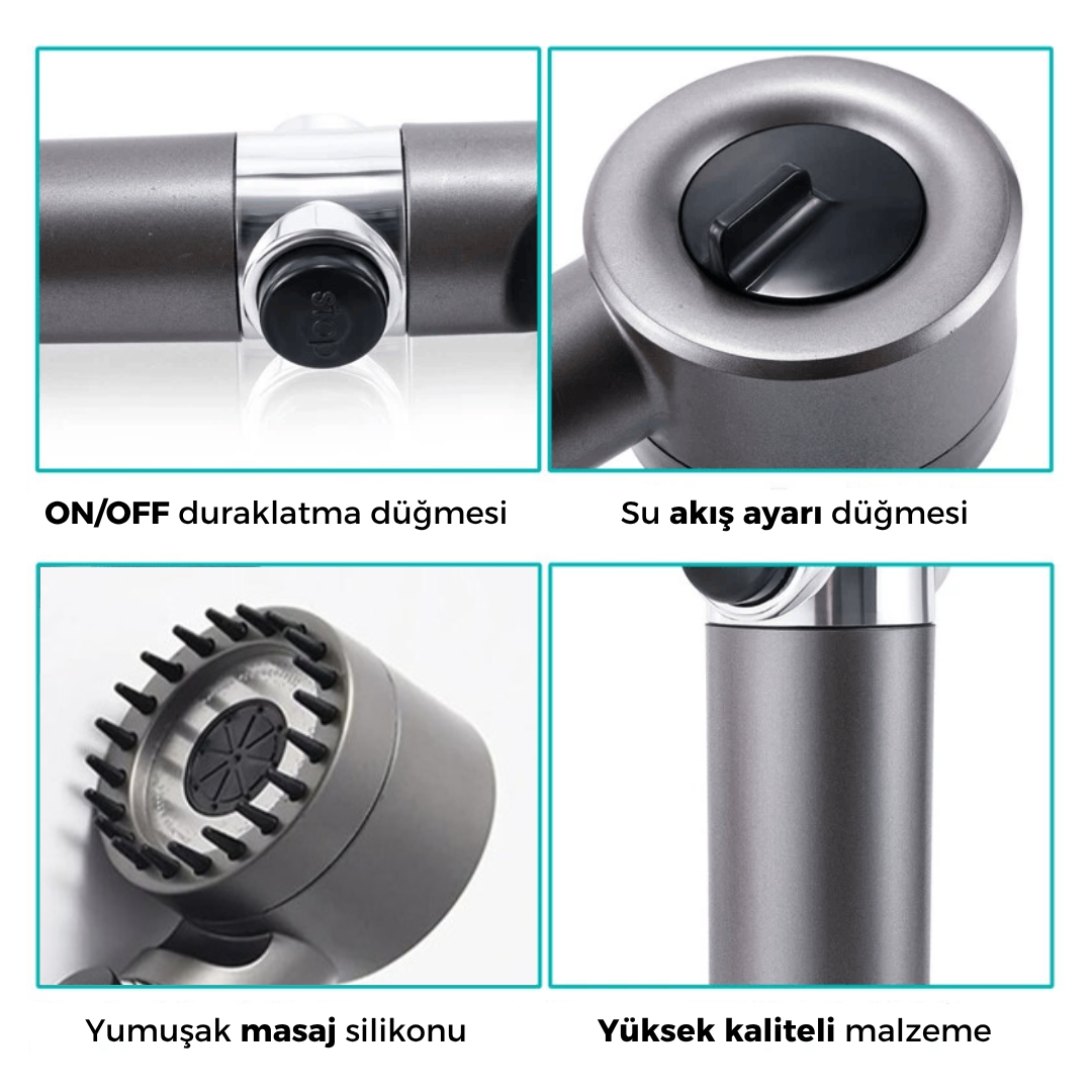 Aykar - Masajlı Filtreli Duş Başlığı