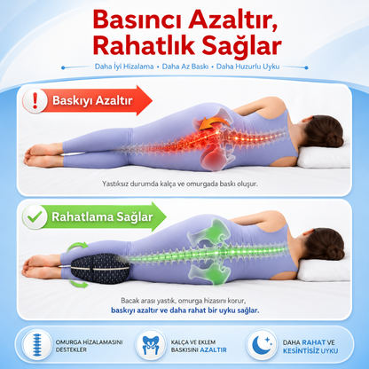 Aykar™ - Bel Destekleyici 100% Ortopedik Yastık
