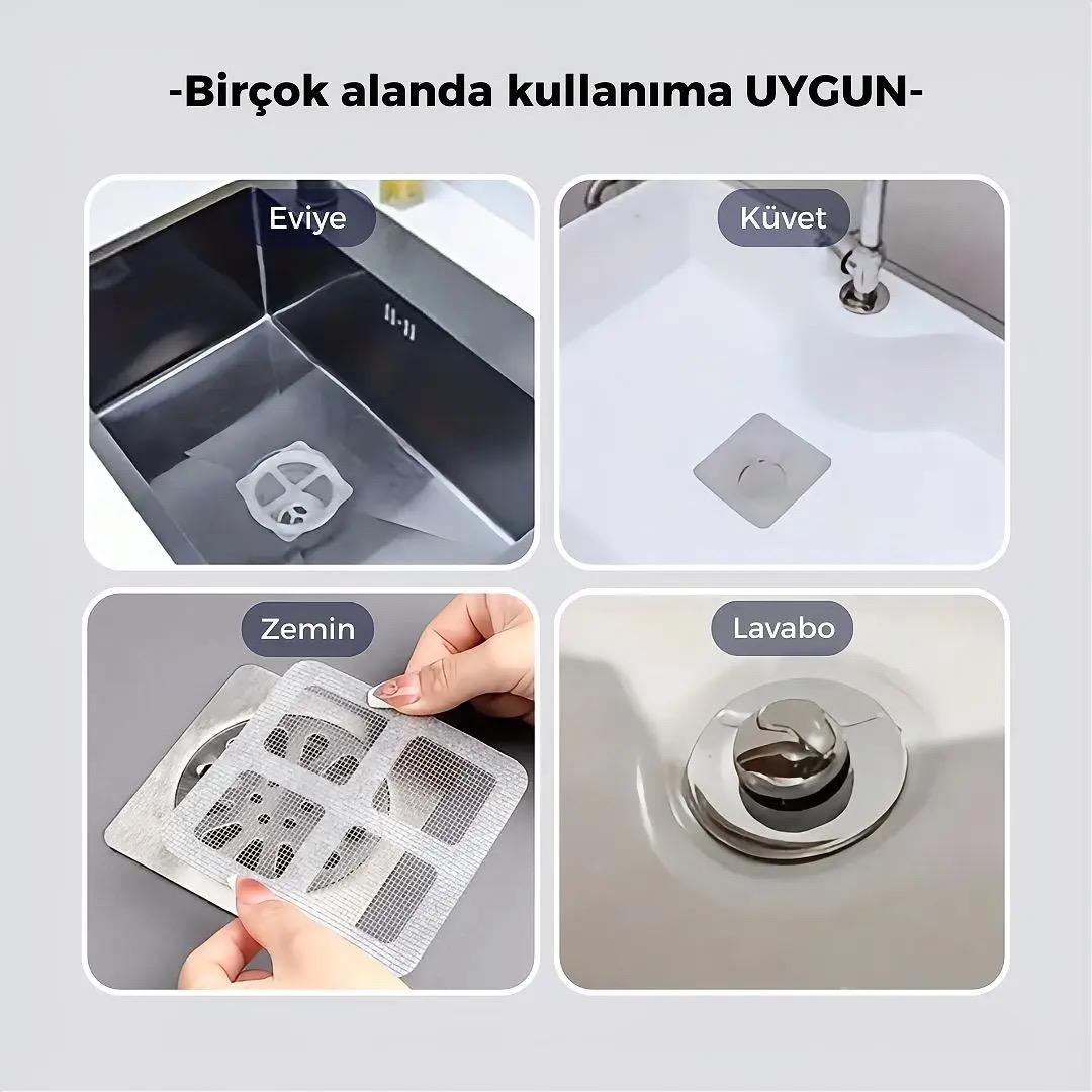 10'lu Pratik Banyo Gider Süzgeci