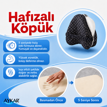 Aykar™ - Bel Destekleyici 100% Ortopedik Yastık