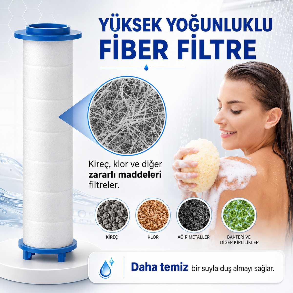 Aykar - Masajlı Filtreli Duş Başlığı