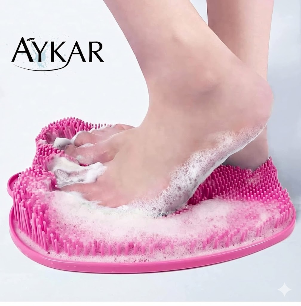 Kaymaz Tabanlı Ayak Masajlı Banyo Lifi